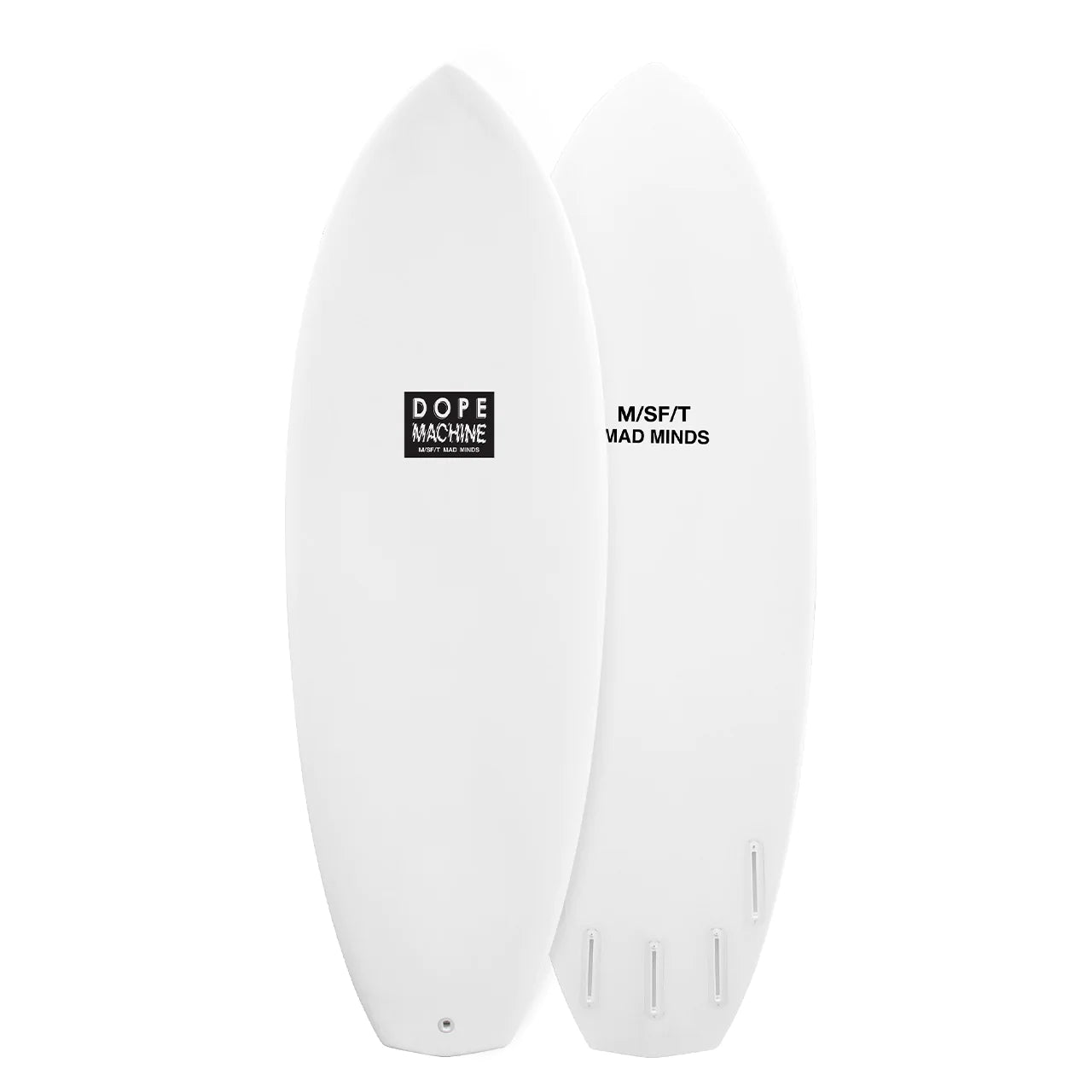 MISFIT DOPE MACHINE PRIMITEK 5'6" WHITE/CLEAR FUTURES 32.9L