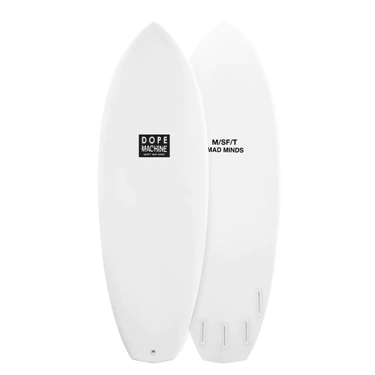 MISFIT DOPE MACHINE PRIMITEK 5'10" WHITE/CLEAR FUTURES 38.5L