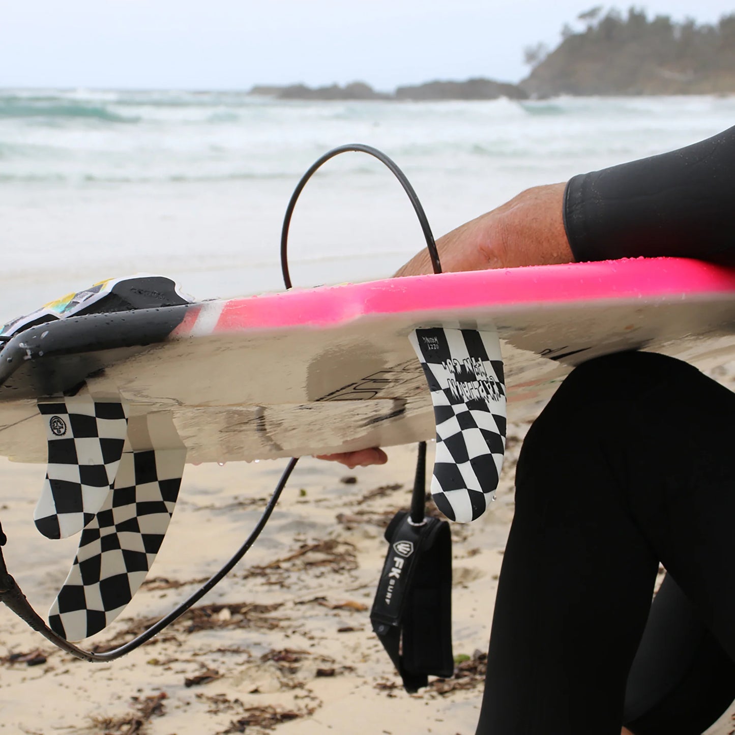 CAPTIN FIN OZZY WRONG TWIN + TRAILER FG FUTURES - BLACK WHITE