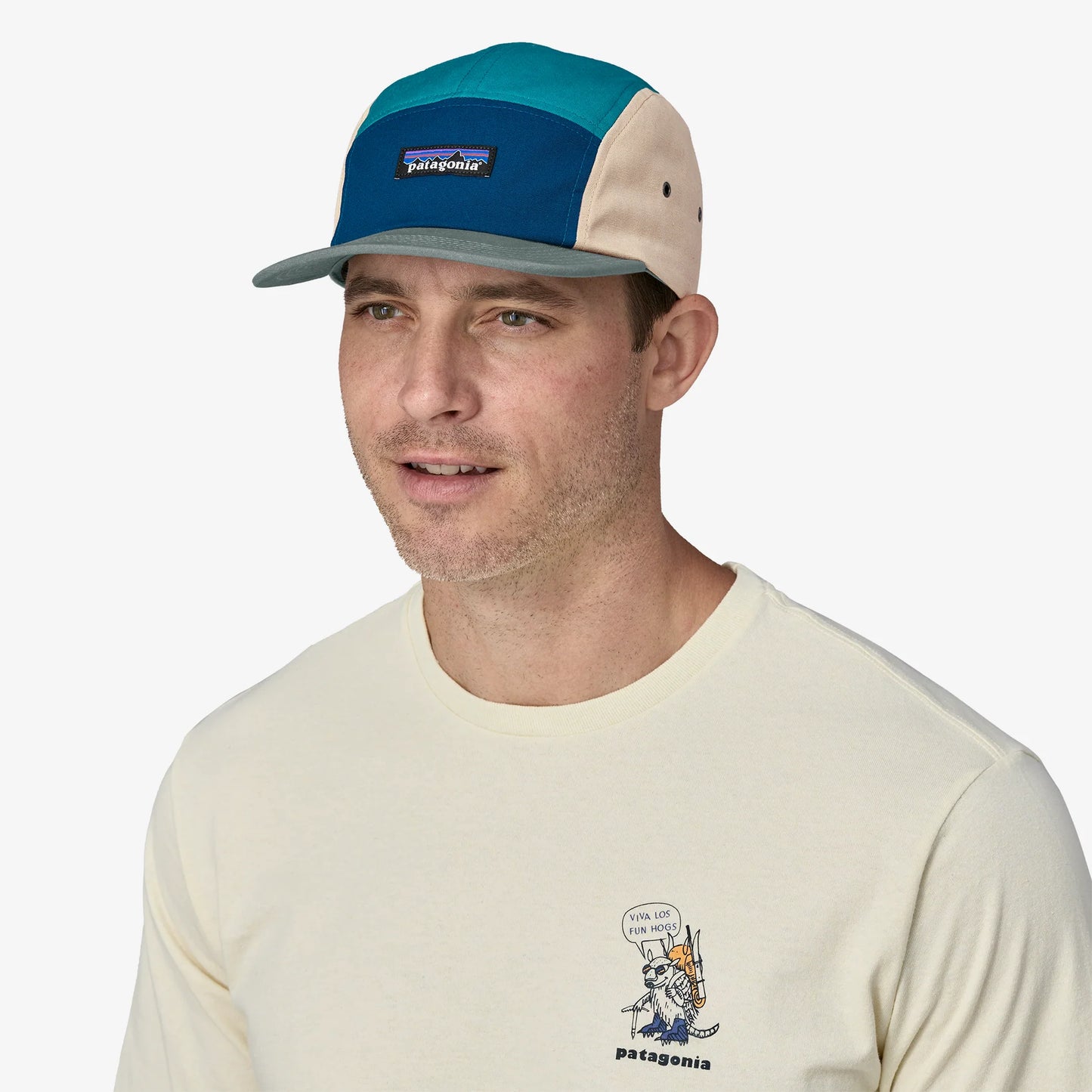 PATAGONIA P-6 LABEL MACLURE HAT - LAGOM BLUE