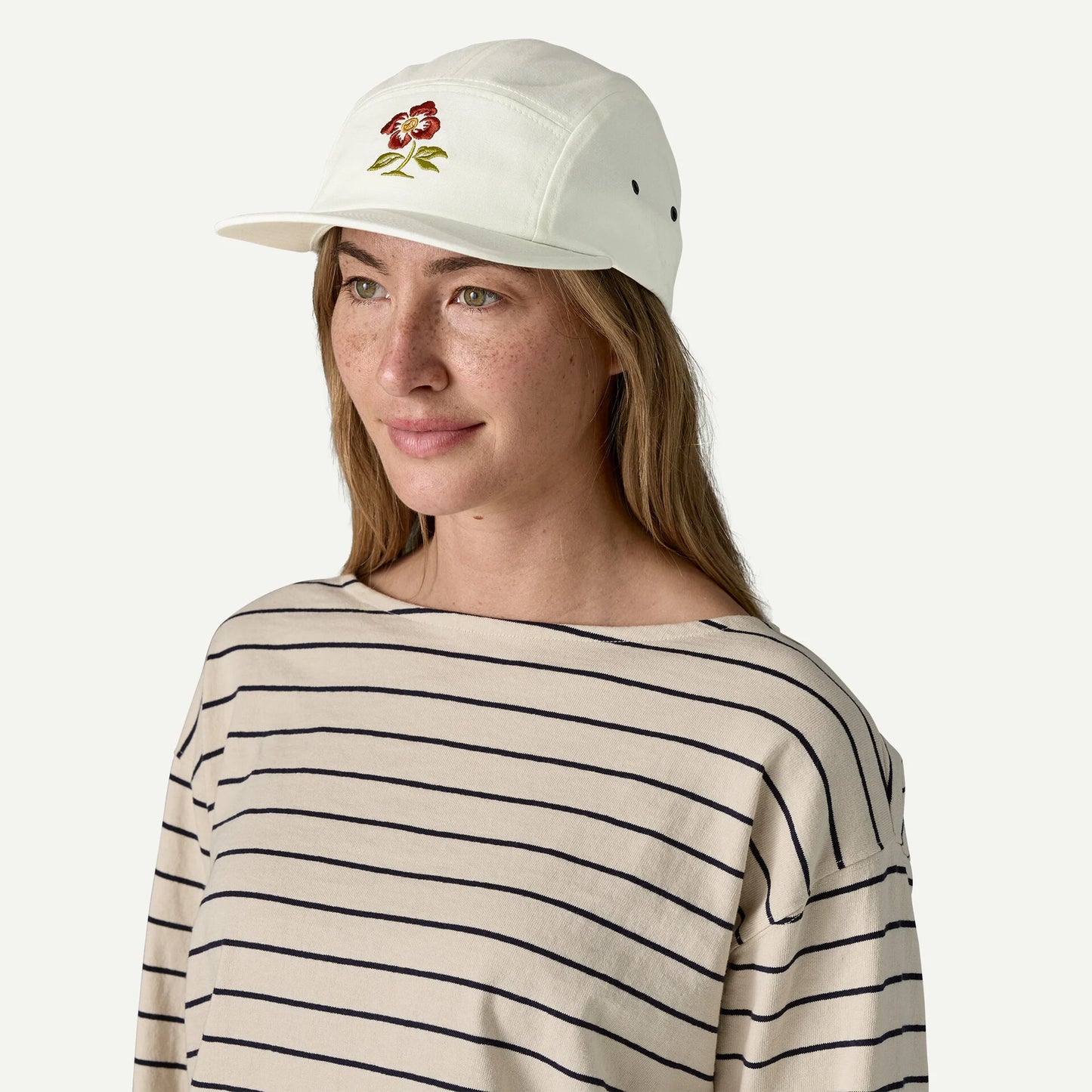 PATAGONIA GRAPHIC MACLURE HAT PEACE SEEDS: BIRCH WHITE