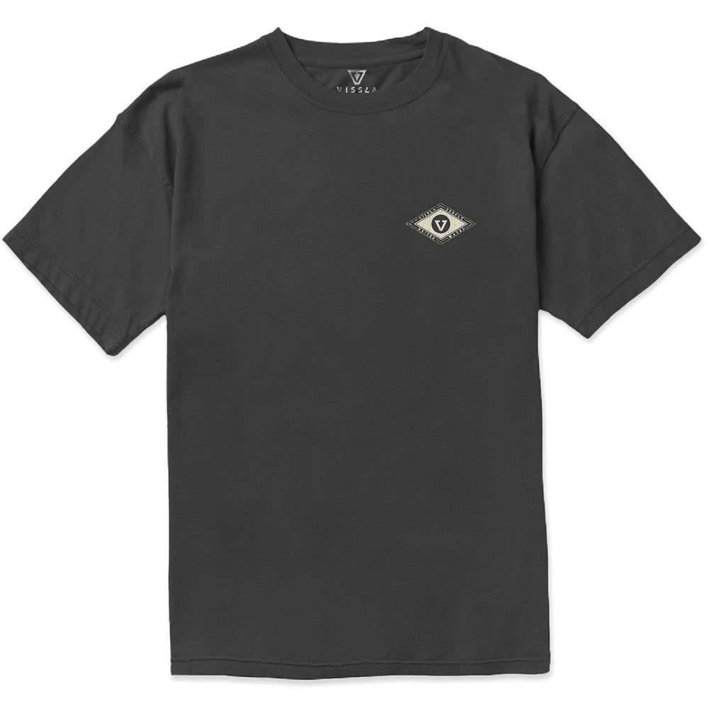 VISSLA YOUTH WAVE CHASERS ORGANIC BLEND TEE - BLACK