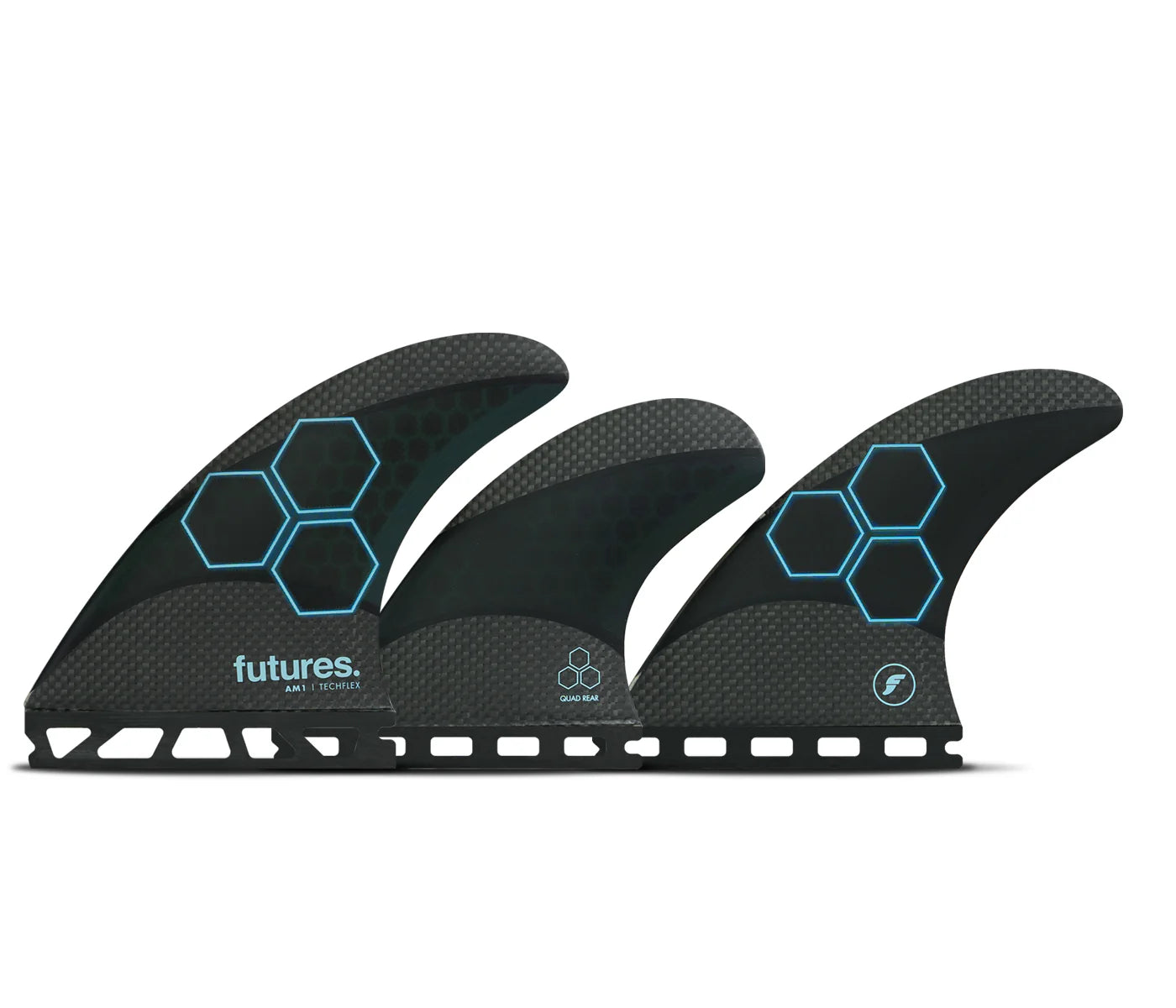 FUTURES AM-1 TECHFLEX TRI/QUAD M - BLACK/BLUE