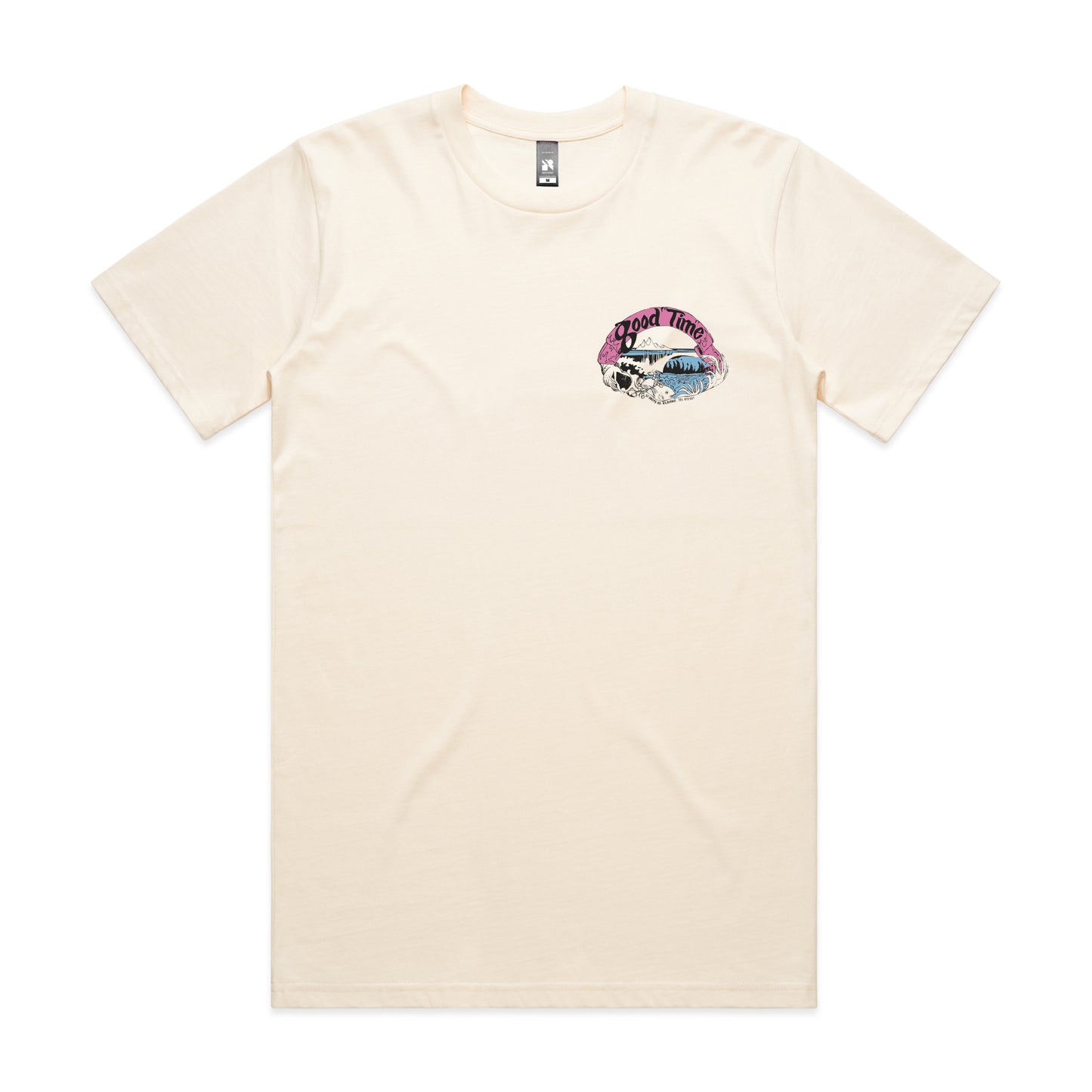 GOODTIME SURFBOARDS OG LOGO S/SL TEE - ECRU - 2024