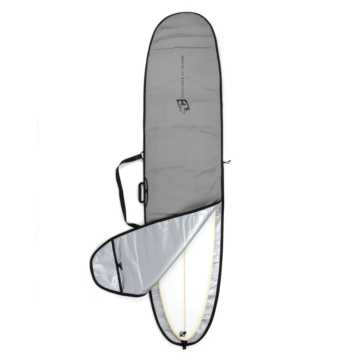 CREATURES ICON FUNBOARD BAG - SILVER/BLACK