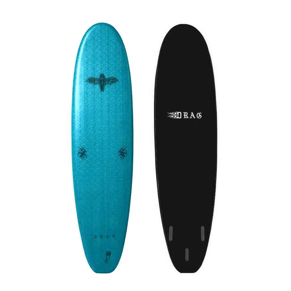 DRAG COFFIN SOFTBOARD 7'0" 72L - TURQUOISE