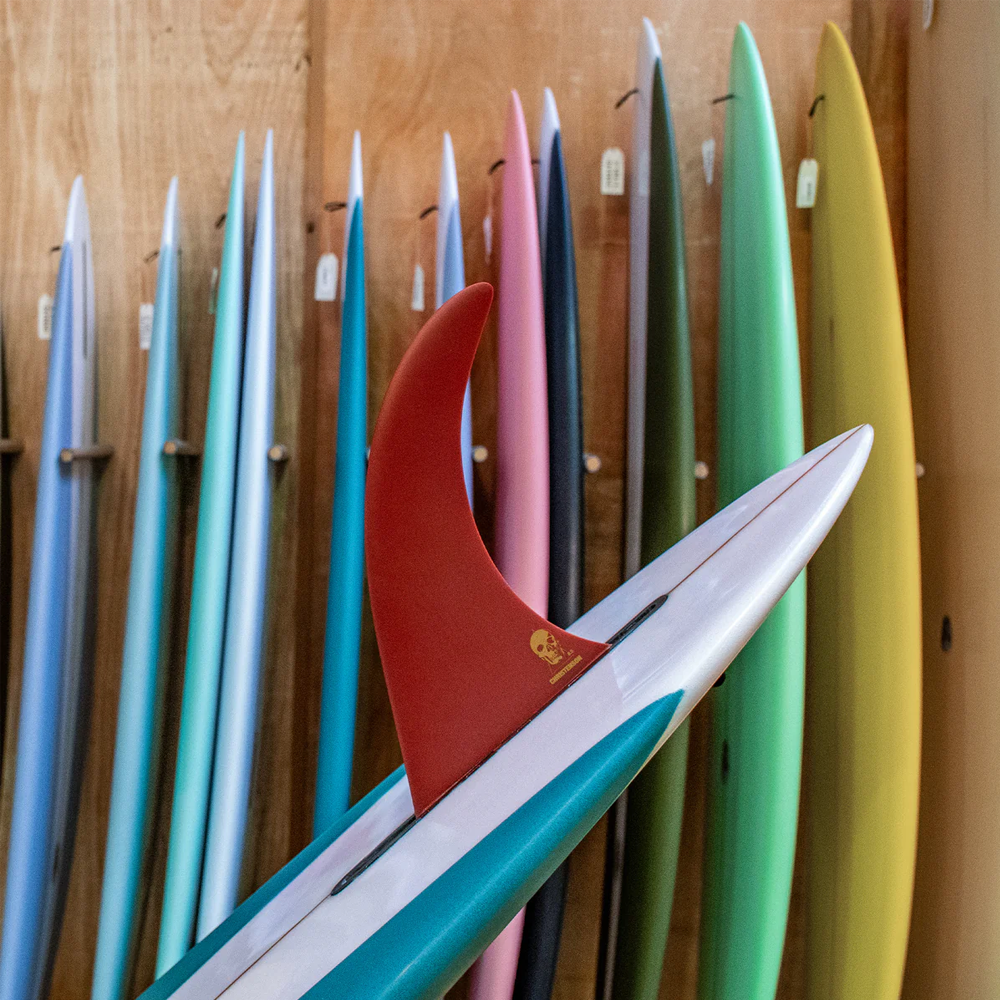 FCS II CHRISTENSON LONGBOARD FIN PG 9" - BLOOD RED