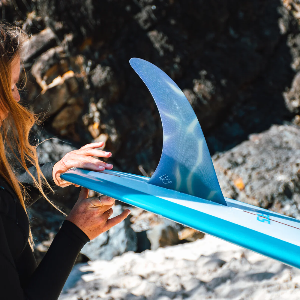 FCS II KELIA MONIZ PG 9.75"LONGBOARD FIN OCEAN GLASS