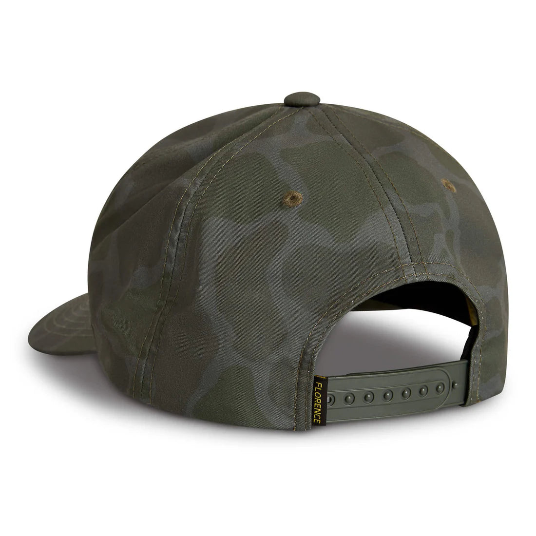 FLORENCE LOGO TWILL HAT - BURNT OLIVE CAMO