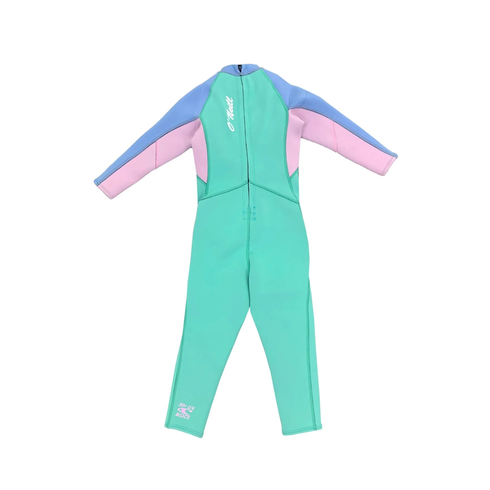 O'NEILL TODDLER GIRLS REACTOR BZ FULL 2MM 2023 - SEAFOAM