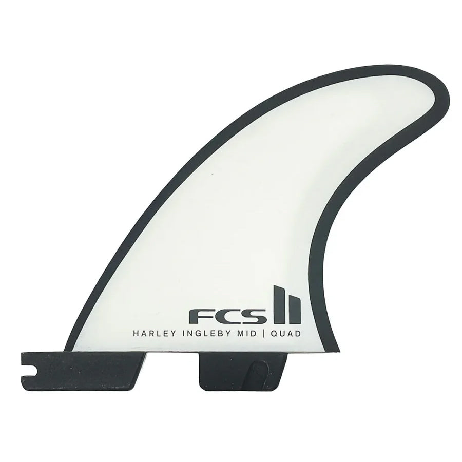 FCS II HARLEY MID PC LARGE QUAD REAR - WHITE/BLACK