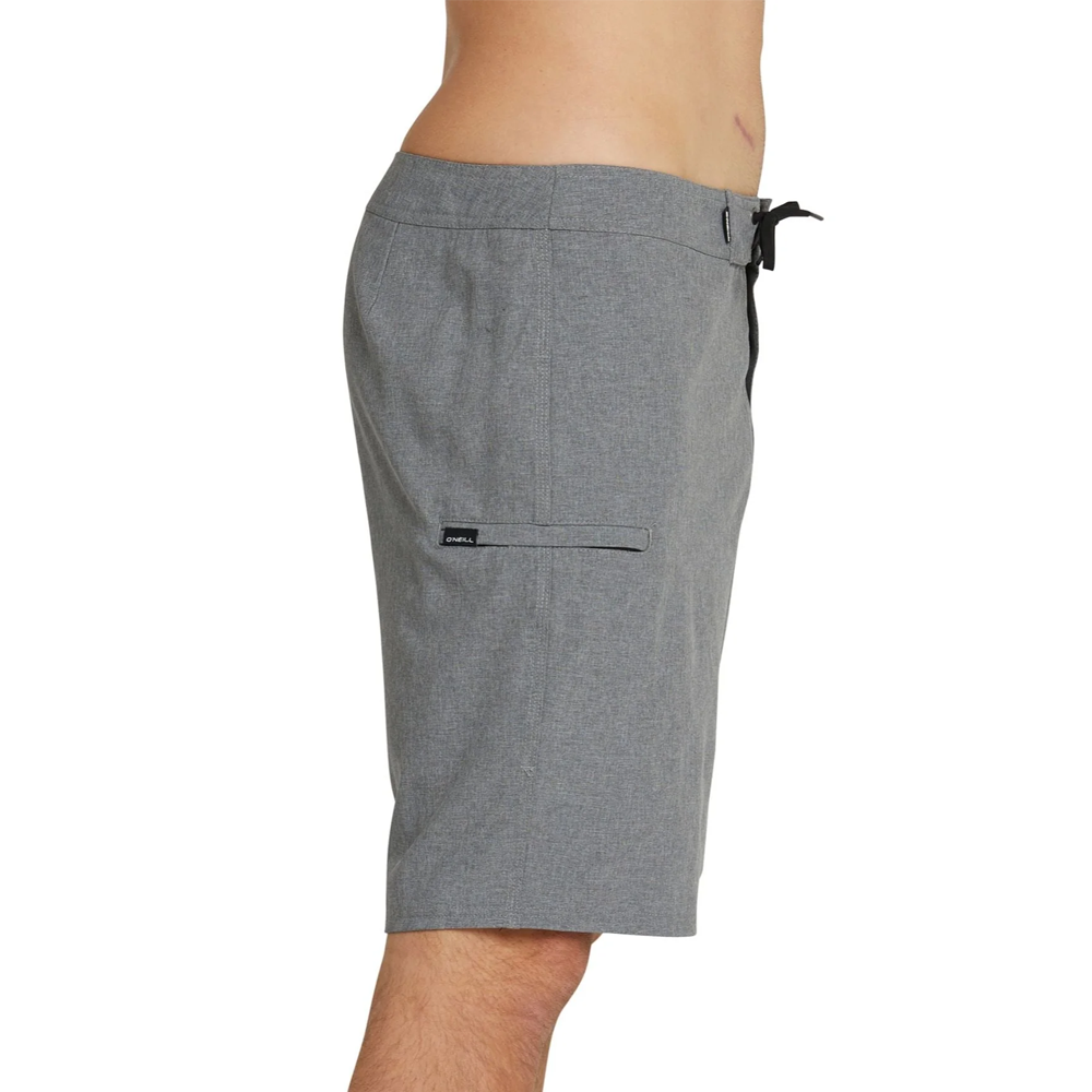 O'NEILL HYPERFREAK HEAT 19" BOARDSHORT HEATHER GREY