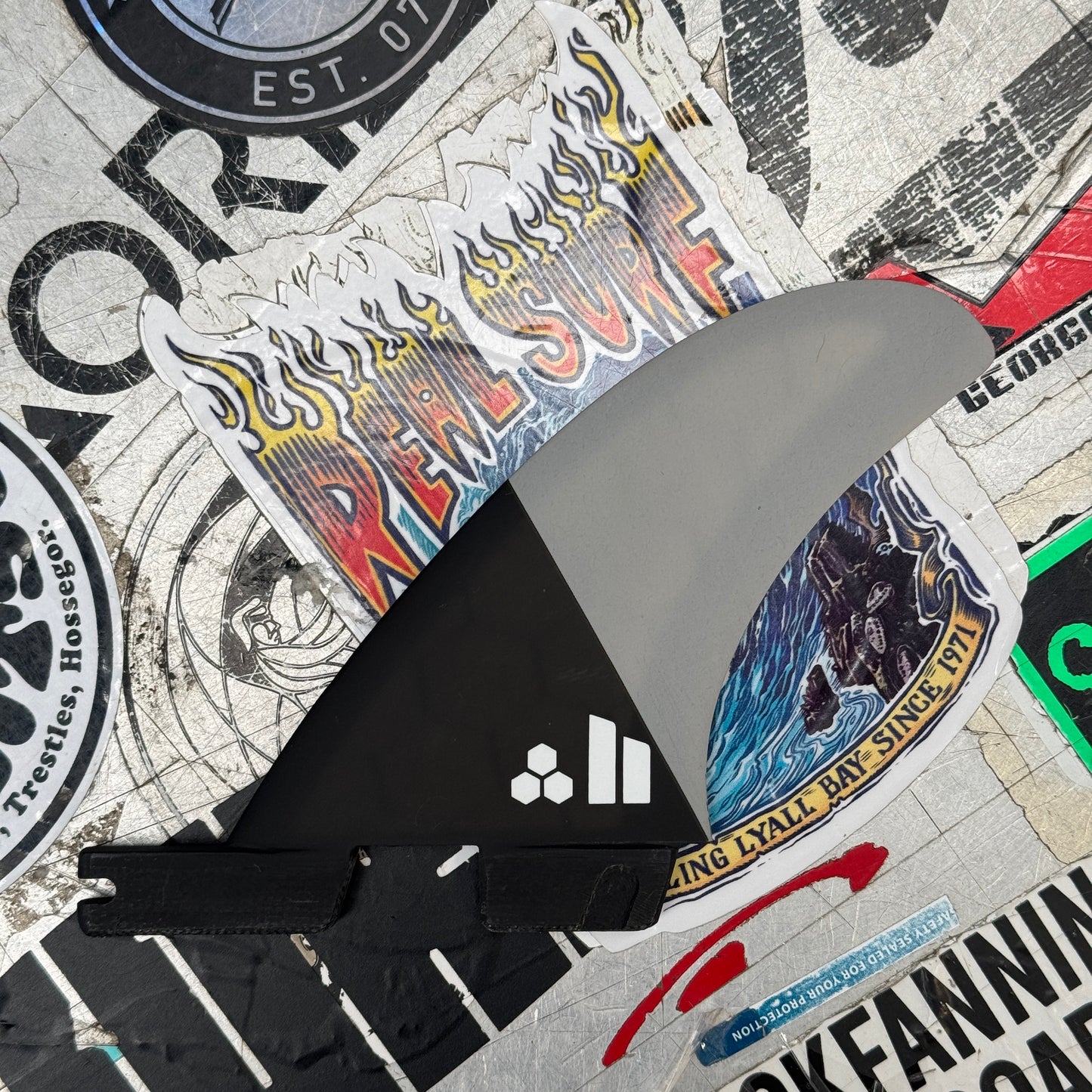 FCS II AM TWIN + STABILISER PC M-L - GREY/CHARCOAL