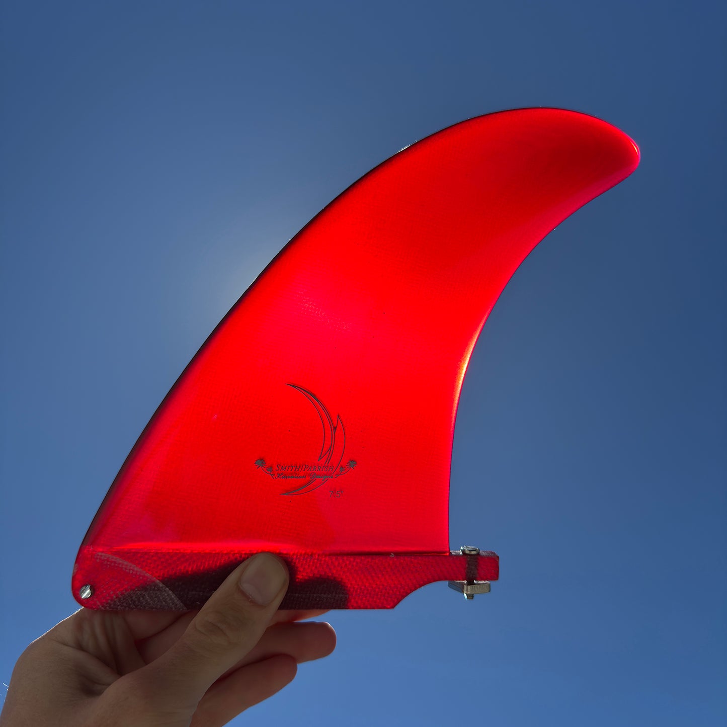 TRUE AMES PARISH SINGLE FIN FG 7.5" RED