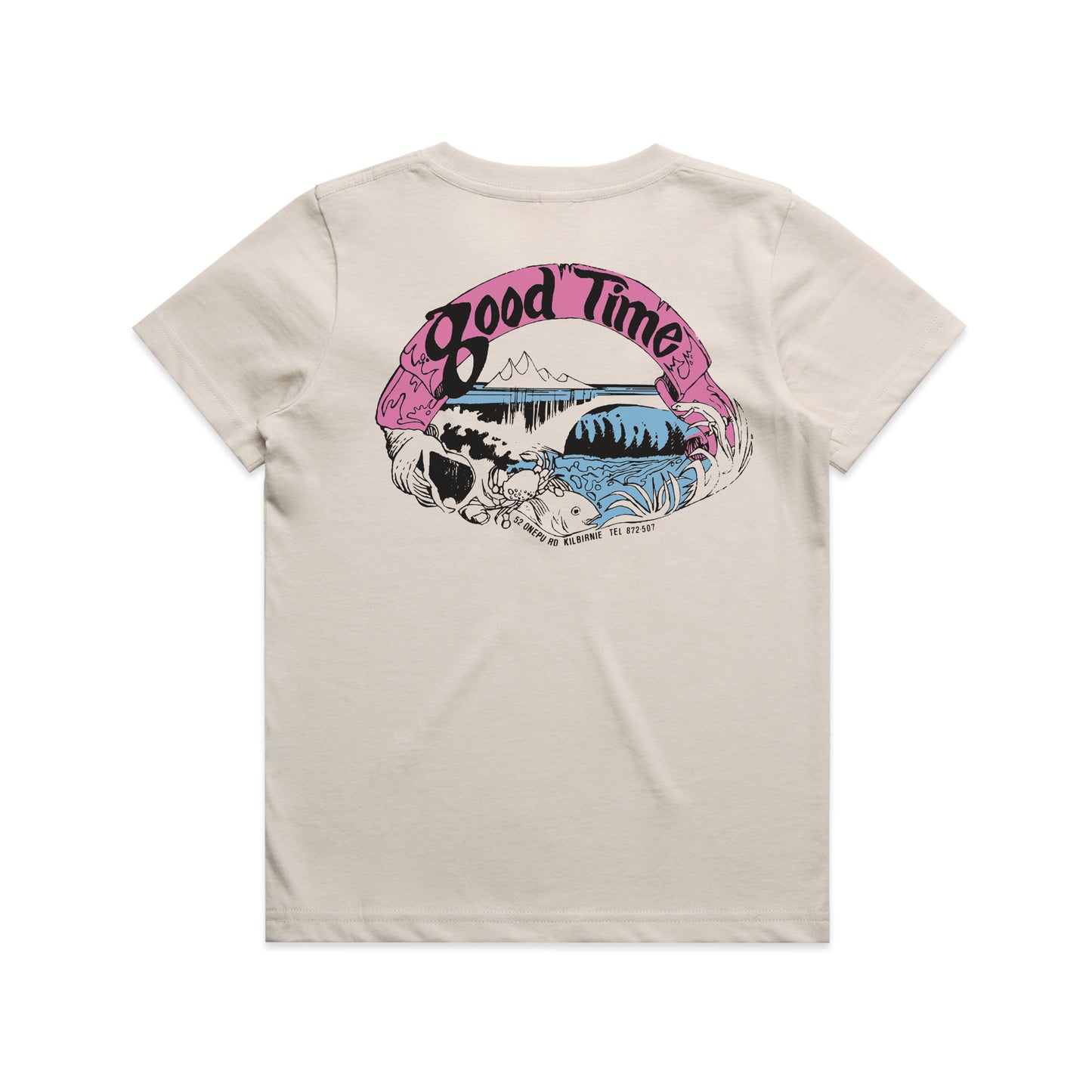 GOODTIME SURFBOARDS OG LOGO YOUTH S/SL TEE - BONE - 2024