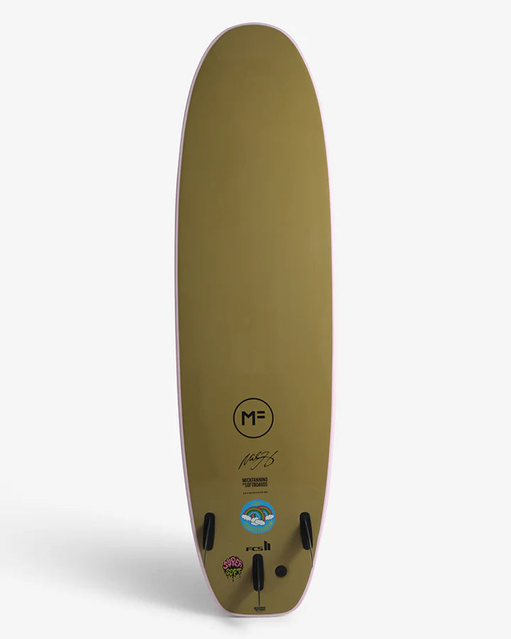 MICK FANNING DOUBLE RAINBOW 7'6" SUPERSOFT FCS II 71L - PINK/SOY