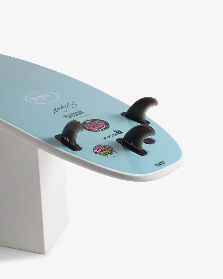 MICK FANNING BEASTIE 8'6" SUPERSOFT FCS II 87L - WHITE/TEAL