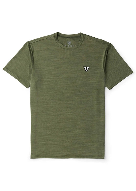 VISSLA TWISTED ECO SS SUN SHIRT - ARMY HEATHER