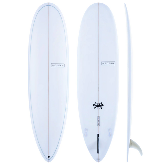 MODERN LOVE CHILD 6'8" PU GREY/SKY BLUE PINLINE