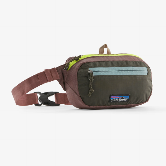 PATAGONIA ULTRALIGHT BLACK HOLE MINI HIP PACK - PATCHWORK: PINE NEEDLE GREEN