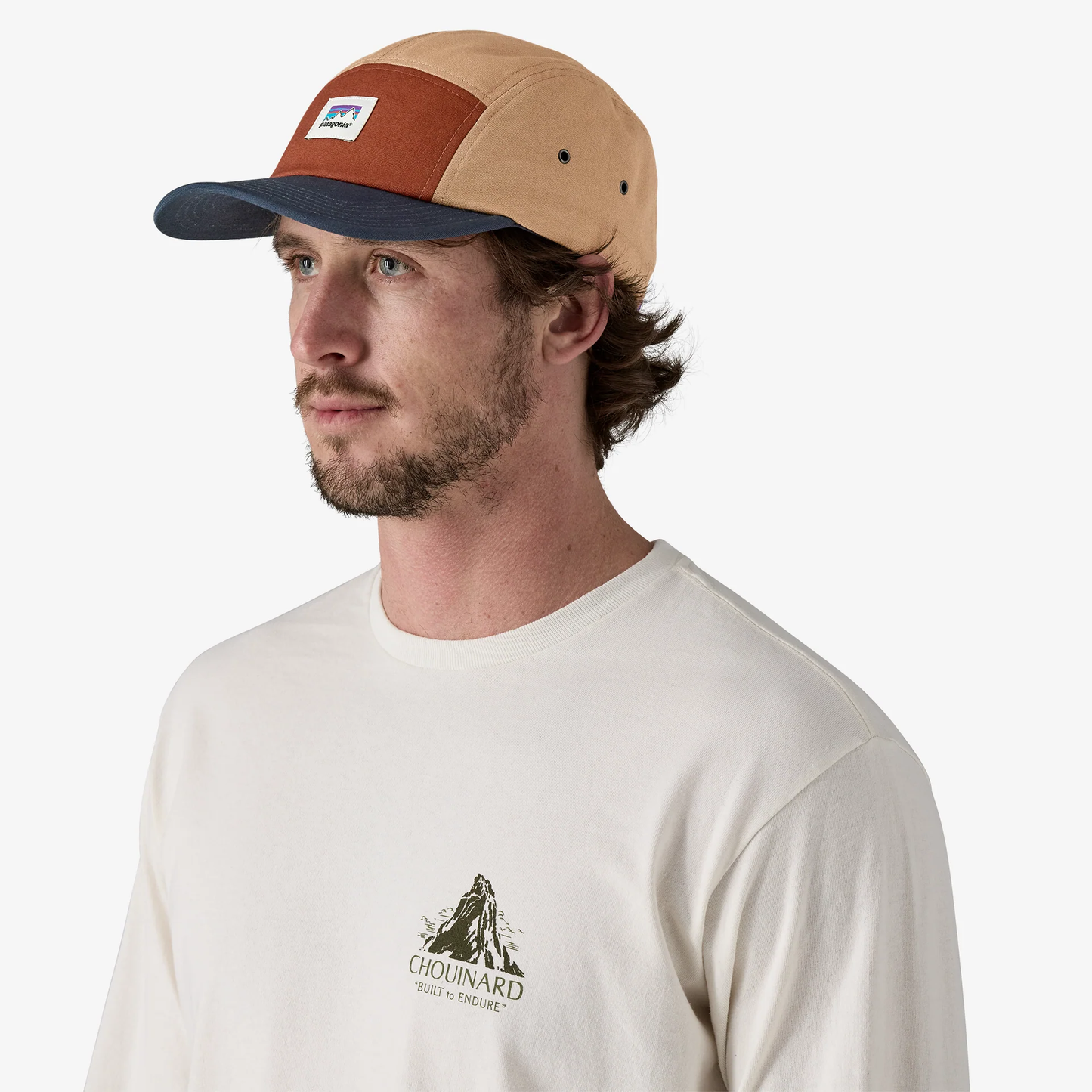 PATAGONIA GRAPHIC MACLURE HAT - SHOP STICKER: GRAYLING BROWN