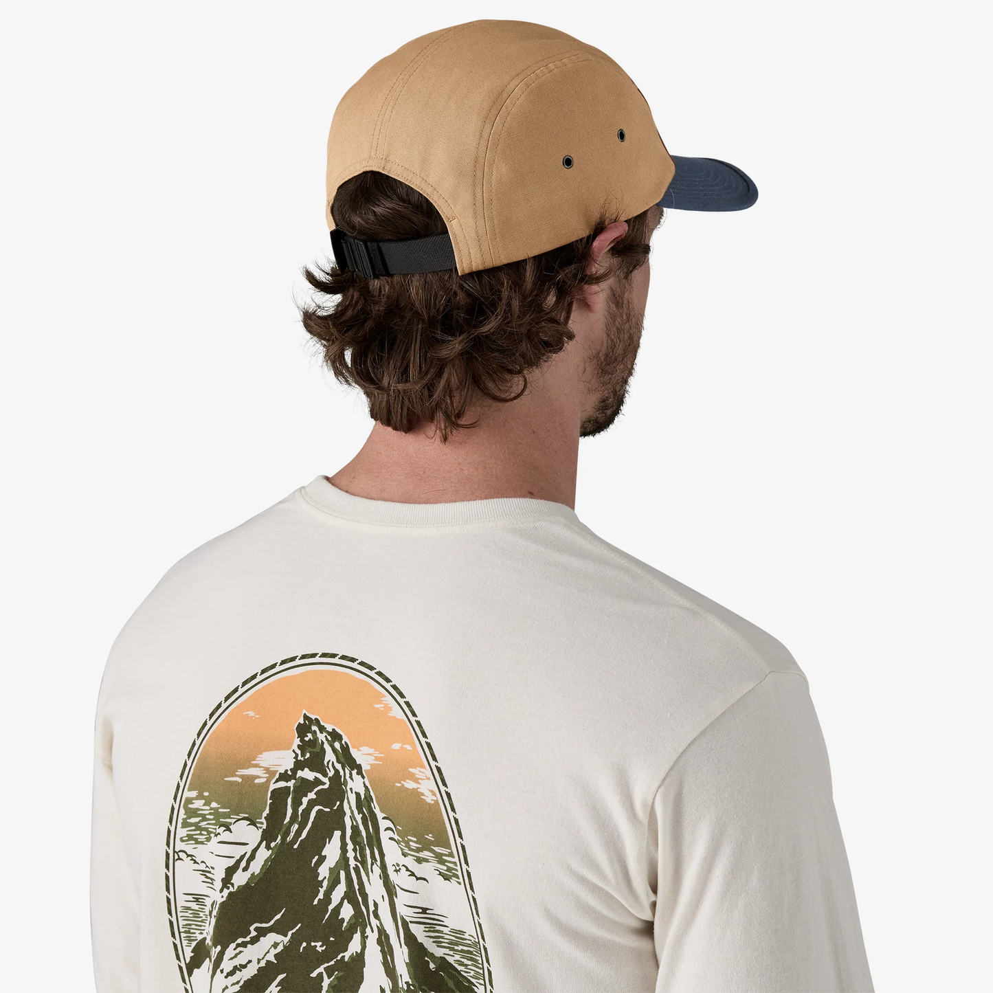 PATAGONIA GRAPHIC MACLURE HAT - SHOP STICKER: GRAYLING BROWN