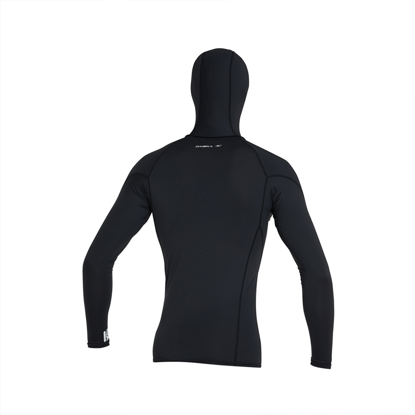 O'NEILL PSYCHO HOODED UV LS CREW - BLACK