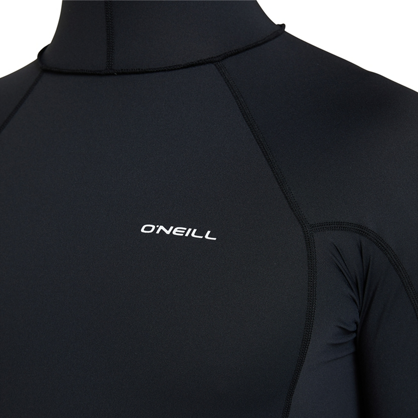 O'NEILL PSYCHO HOODED UV LS CREW - BLACK