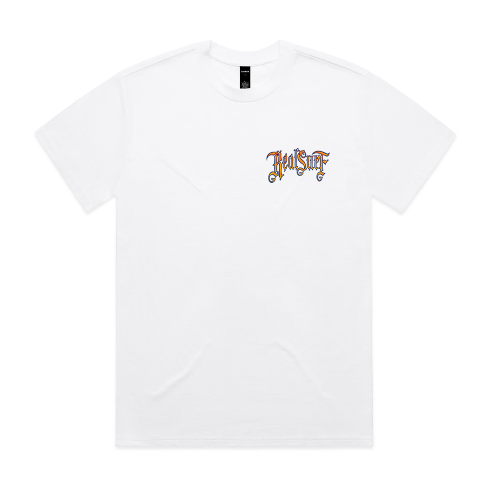 REAL SURF KNIGHT HEAVY TEE - WHITE