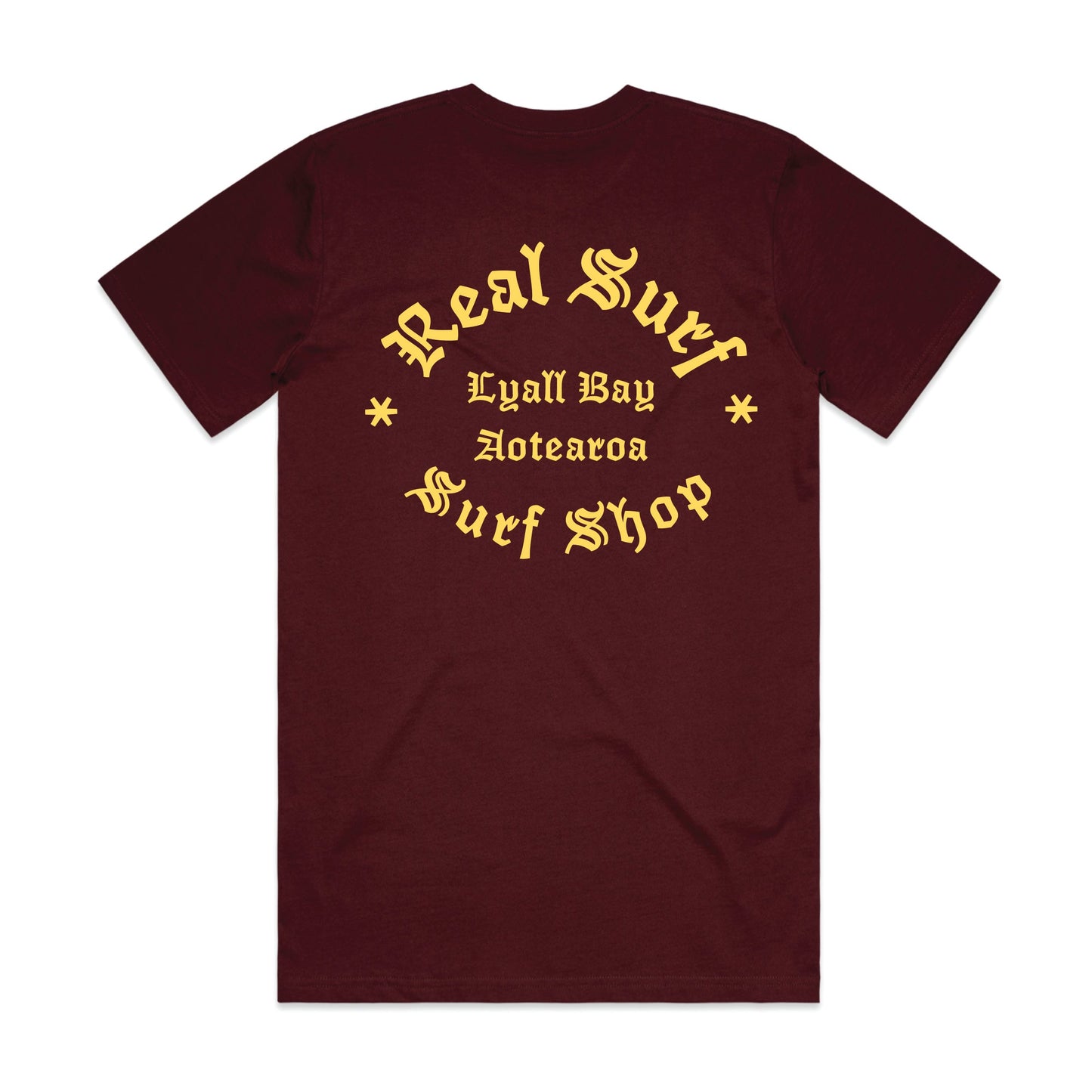 REAL SURF CULT LOGO S/SL TEE BURGUNDY - 2024