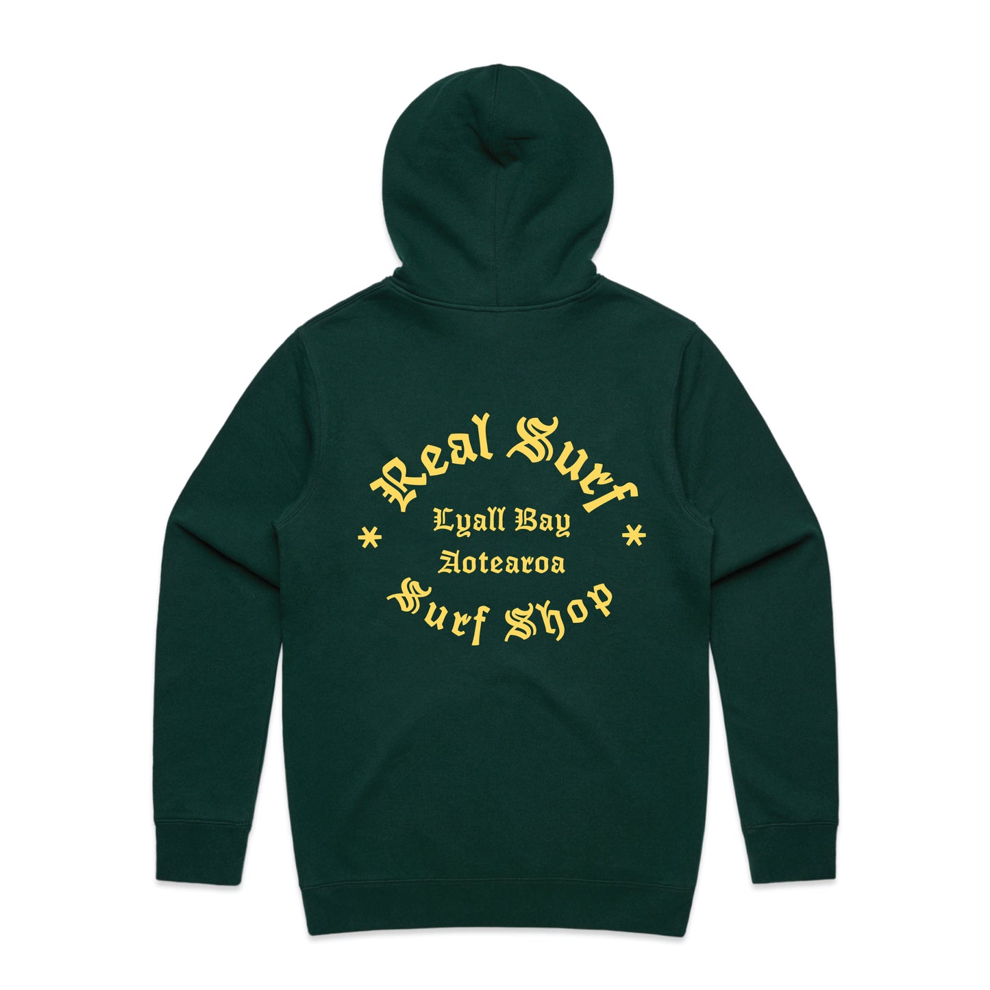 REAL SURF CULT LOGO HOODIE - PINE GREEN