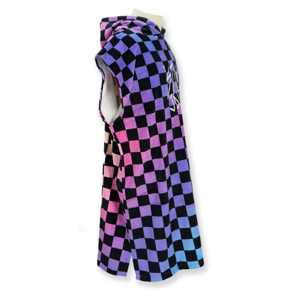 STICKY JOHNSON GRADIENT CHECKER HOODED TOWEL