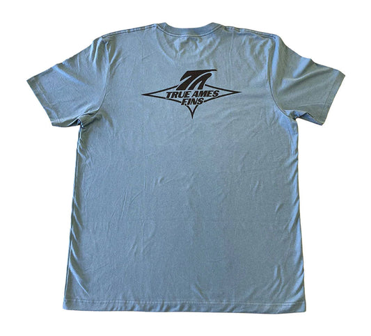 TRUE AMES DIAMONDS LOGO T-SHIRT - SLATE/BLUE