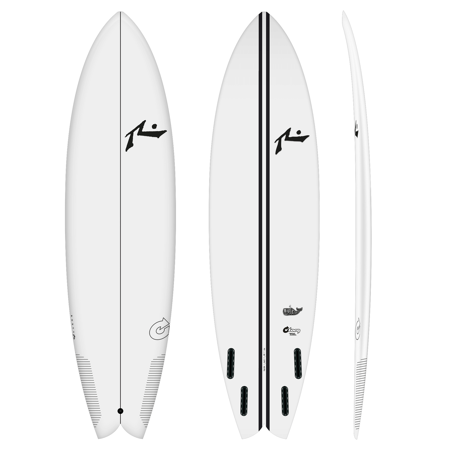 TORQ RUSTY TEC MOBY FISH 8'0" FUTURES 69.9L