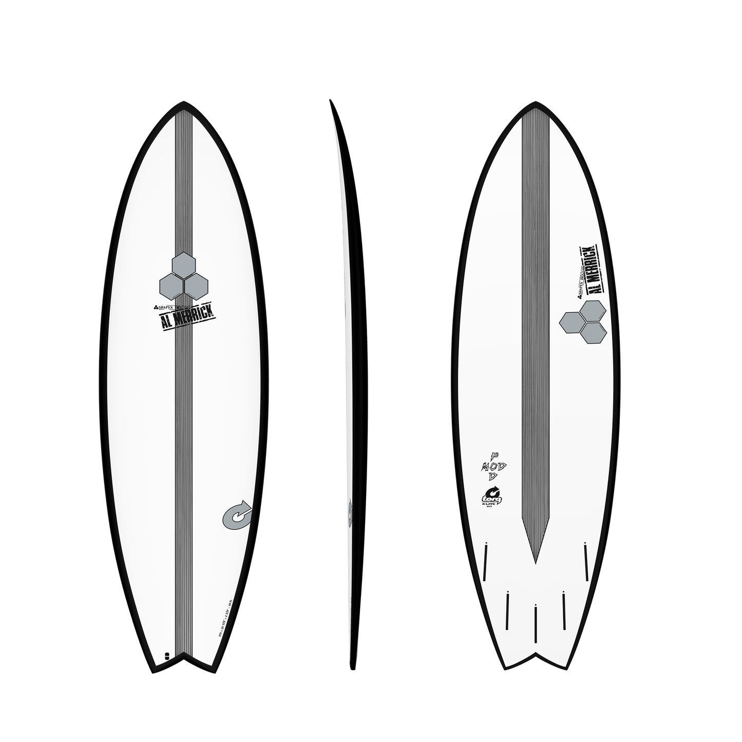 TORQ CHANNEL ISLANDS POD MOD 6'6" BLACK RAIL