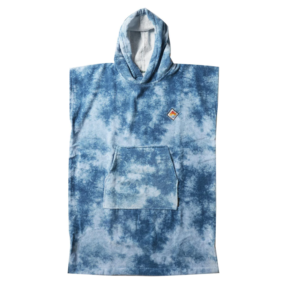 VISSLA ADULTS CHANGE TOWEL - BLUE TIE DIE