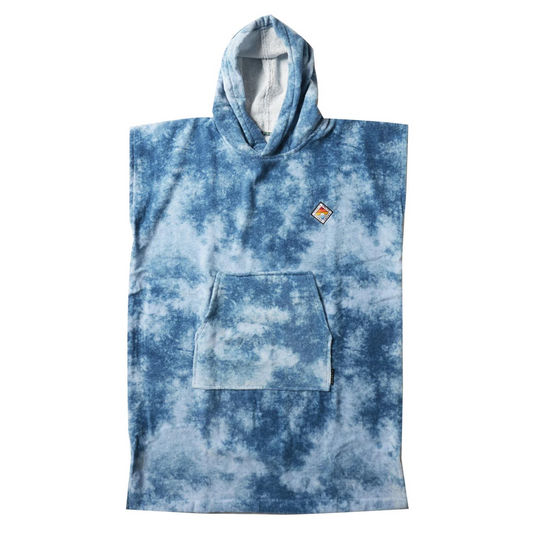 VISSLA ADULTS CHANGE TOWEL - BLUE TIE DIE