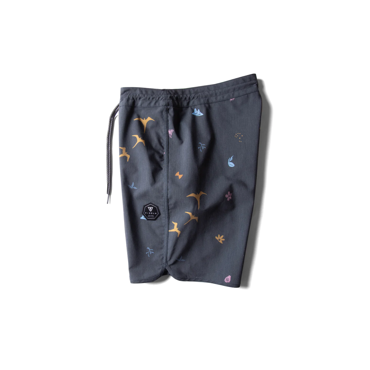 VISSLA MENS MIYASHIRO ISLAND STARGAZER 18.5" BOARDSHORT - PHANTOM