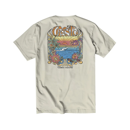 VISSLA VISUALS ORGANIC TEE SS - BONE