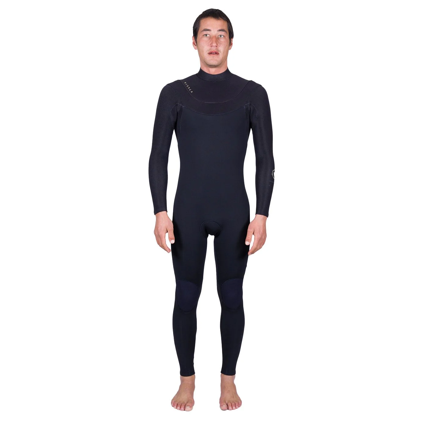 VISSLA MENS NEW SEAS 3/2MM U ZIP 2026 - BLACK