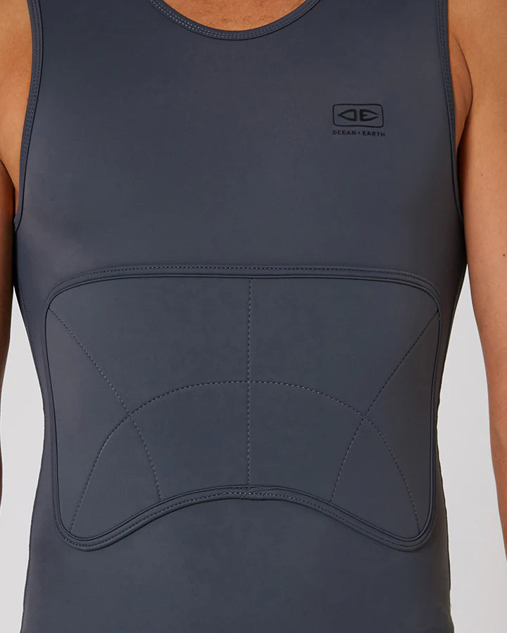 O&E RIB GUARD PADDED VEST - CHARCOAL