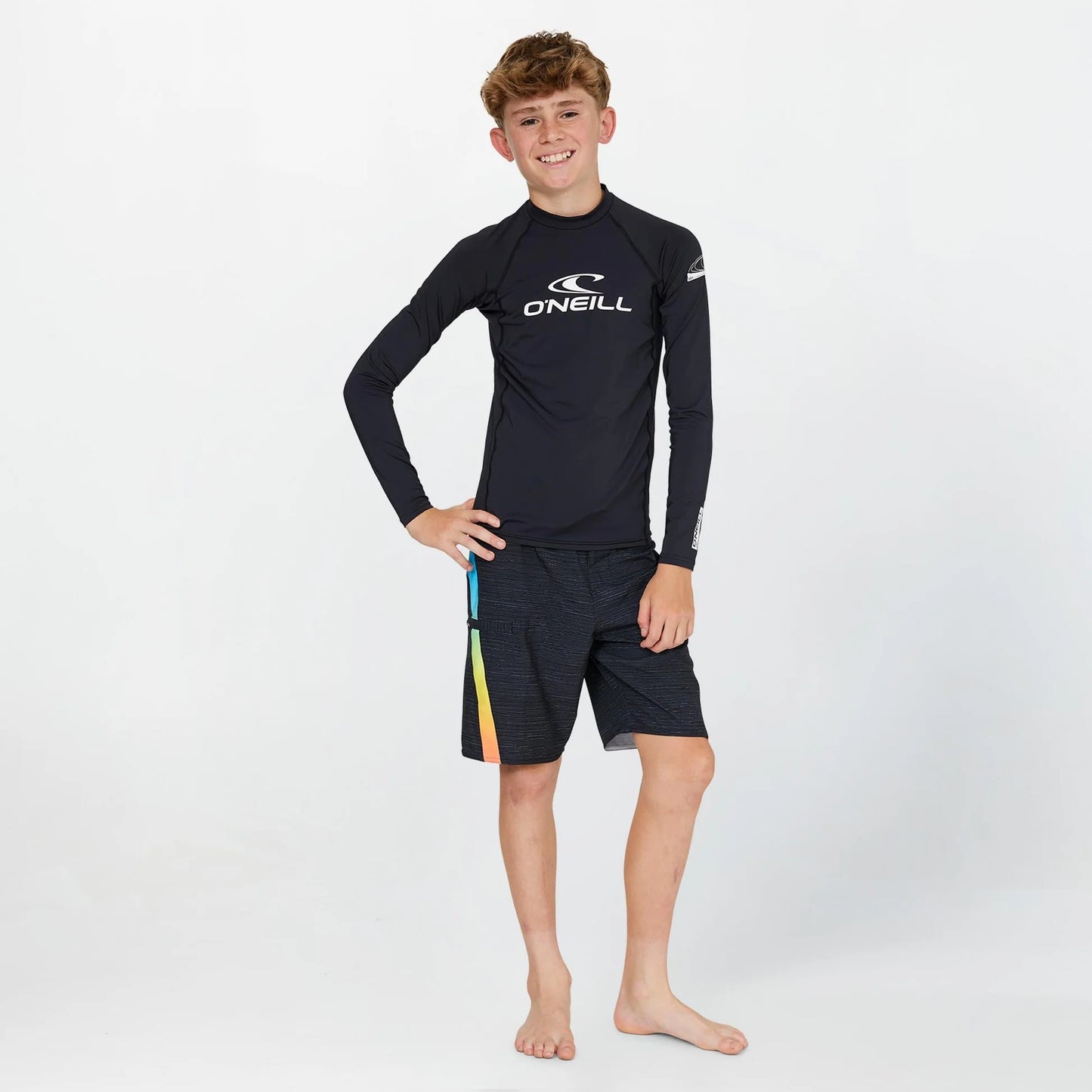 O'NEILL YOUTH BASIC LS RASH VEST - BLACK