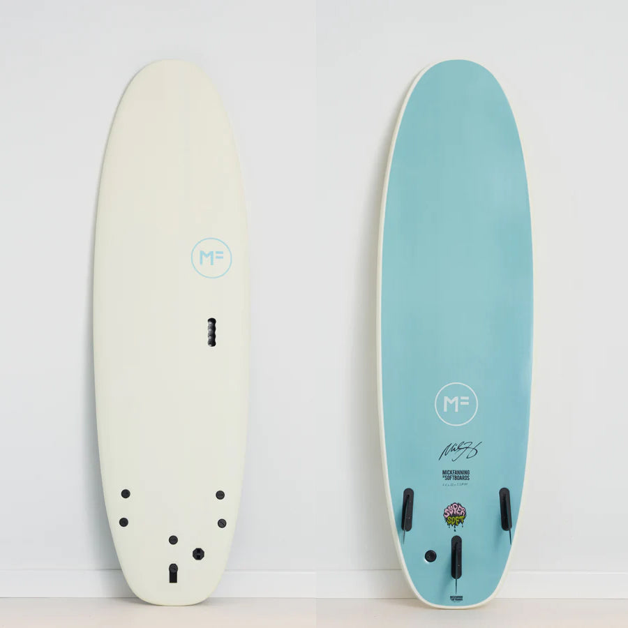 MICK FANNING BEASTIE SUPER SOFT 7'6" WHITE/TEAL 55L