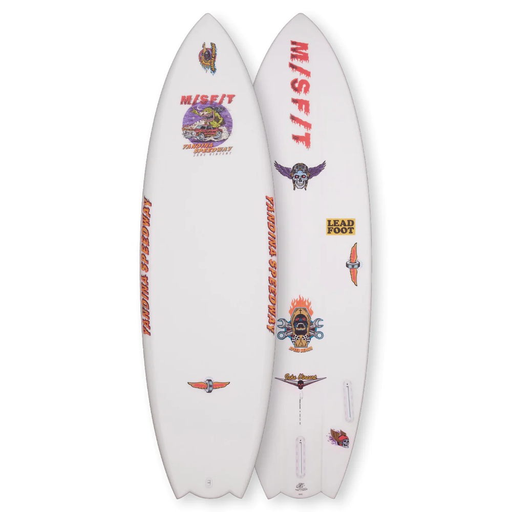 MISFIT YANDINA SPEEDWAY PRIMITEK 6'0" FUTURES 33.8L