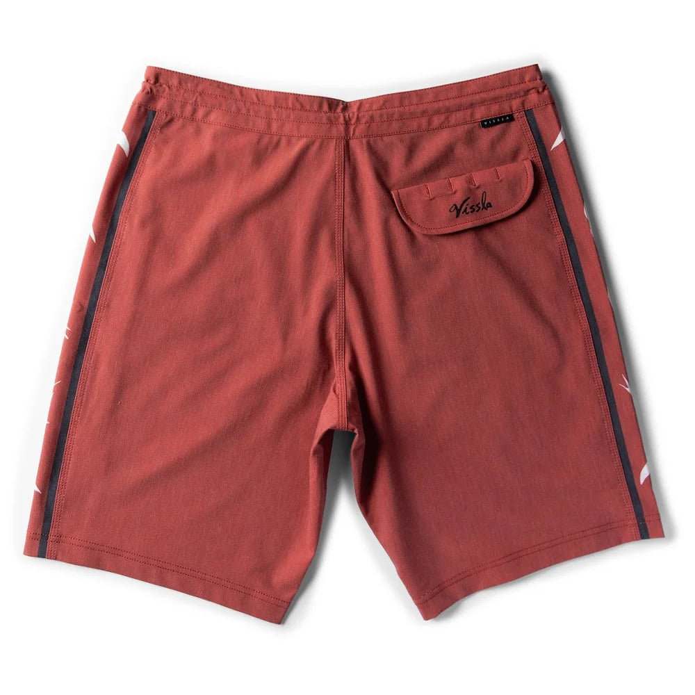 VISSLA NK SWARM 21" BOARDSHORT - RED
