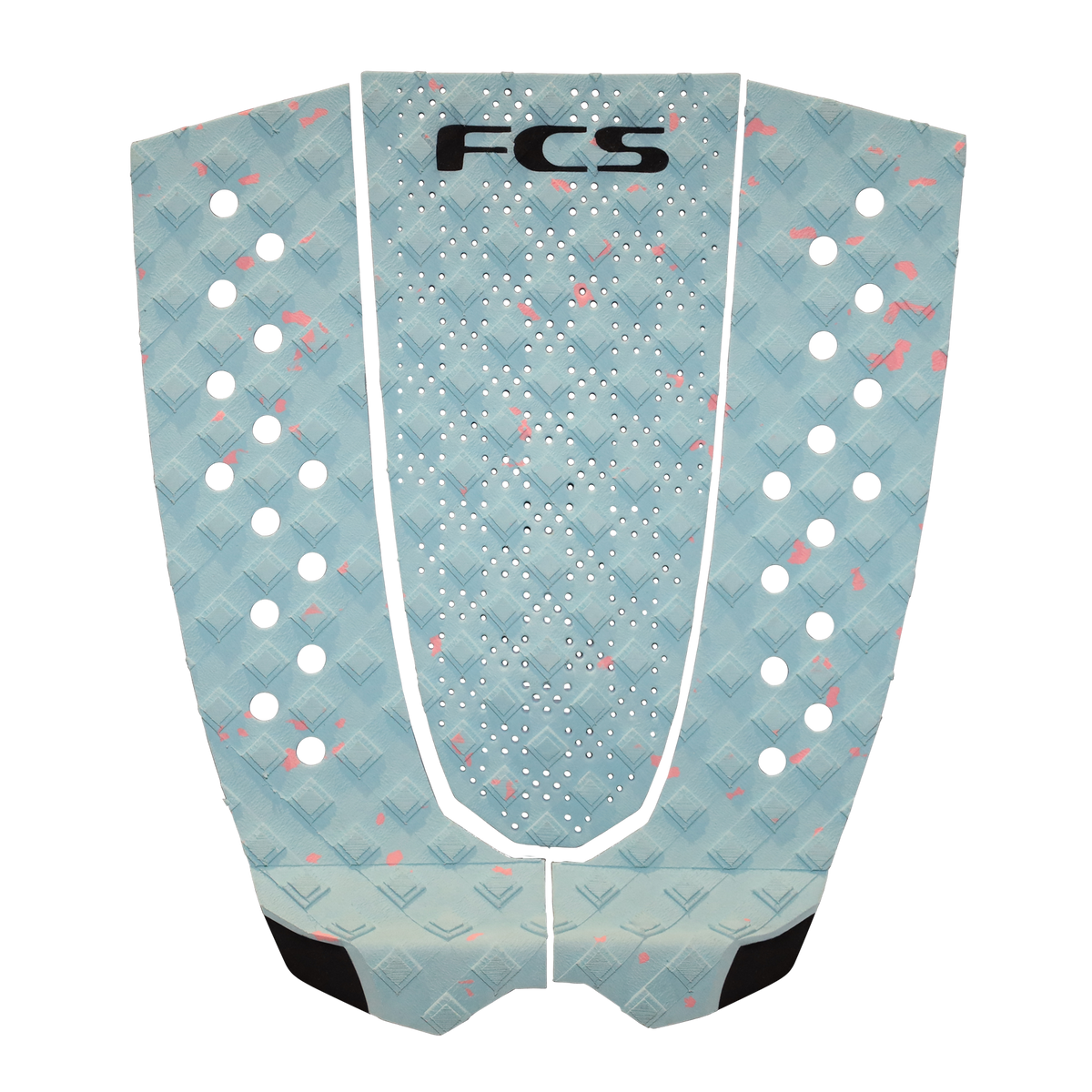 FCS T-3 ECO 3PC GRIP/TRACTION - TEAL PINK FLECK