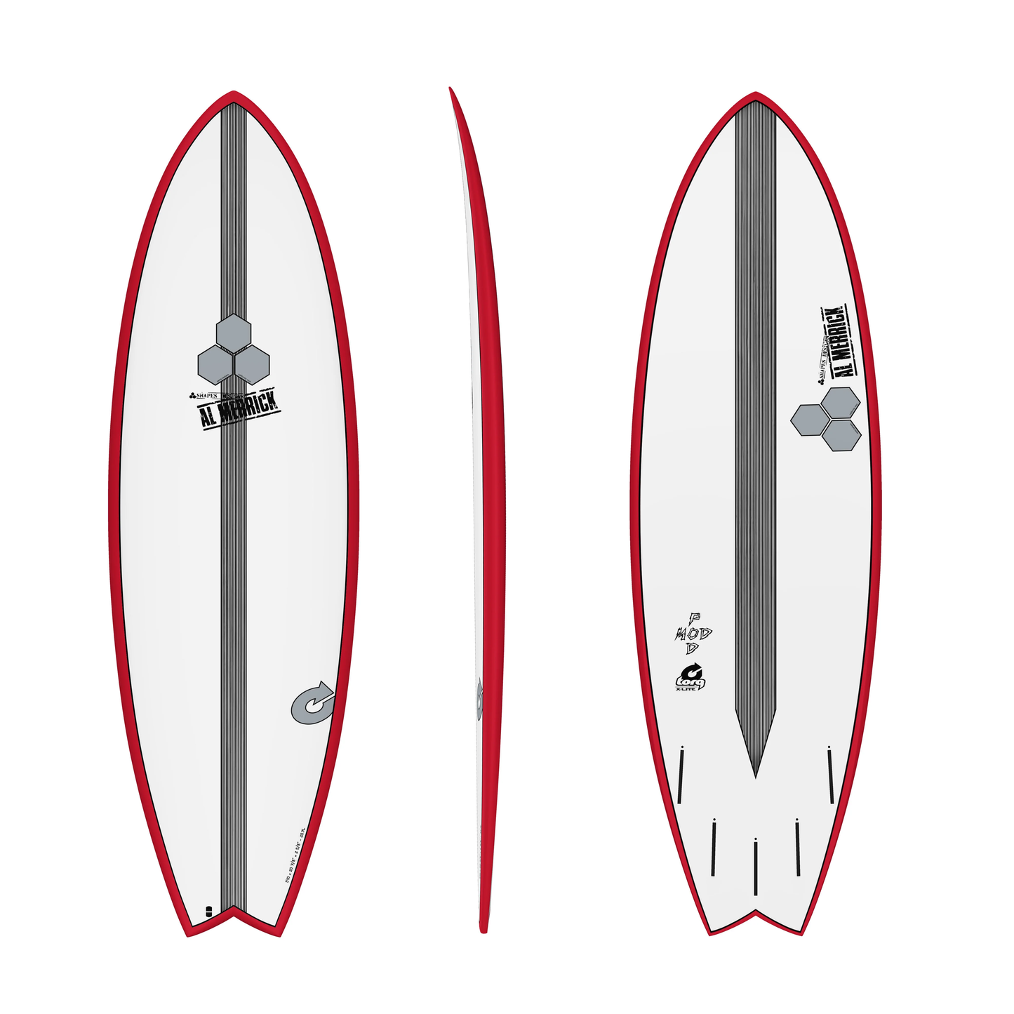 TORQ CHANNEL ISLANDS POD MOD 5'6" RED RAIL