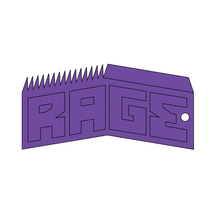 RAGE WAX COMB - PURPLE
