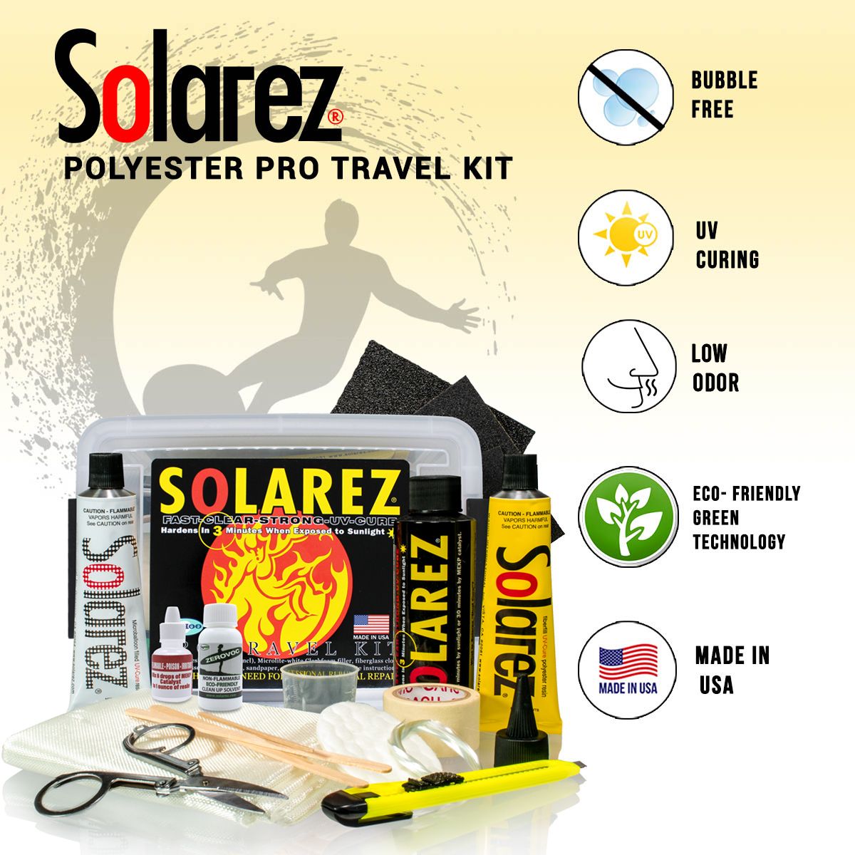 SOLAREZ POLYESTER PRO TRAVEL REPAIR KIT