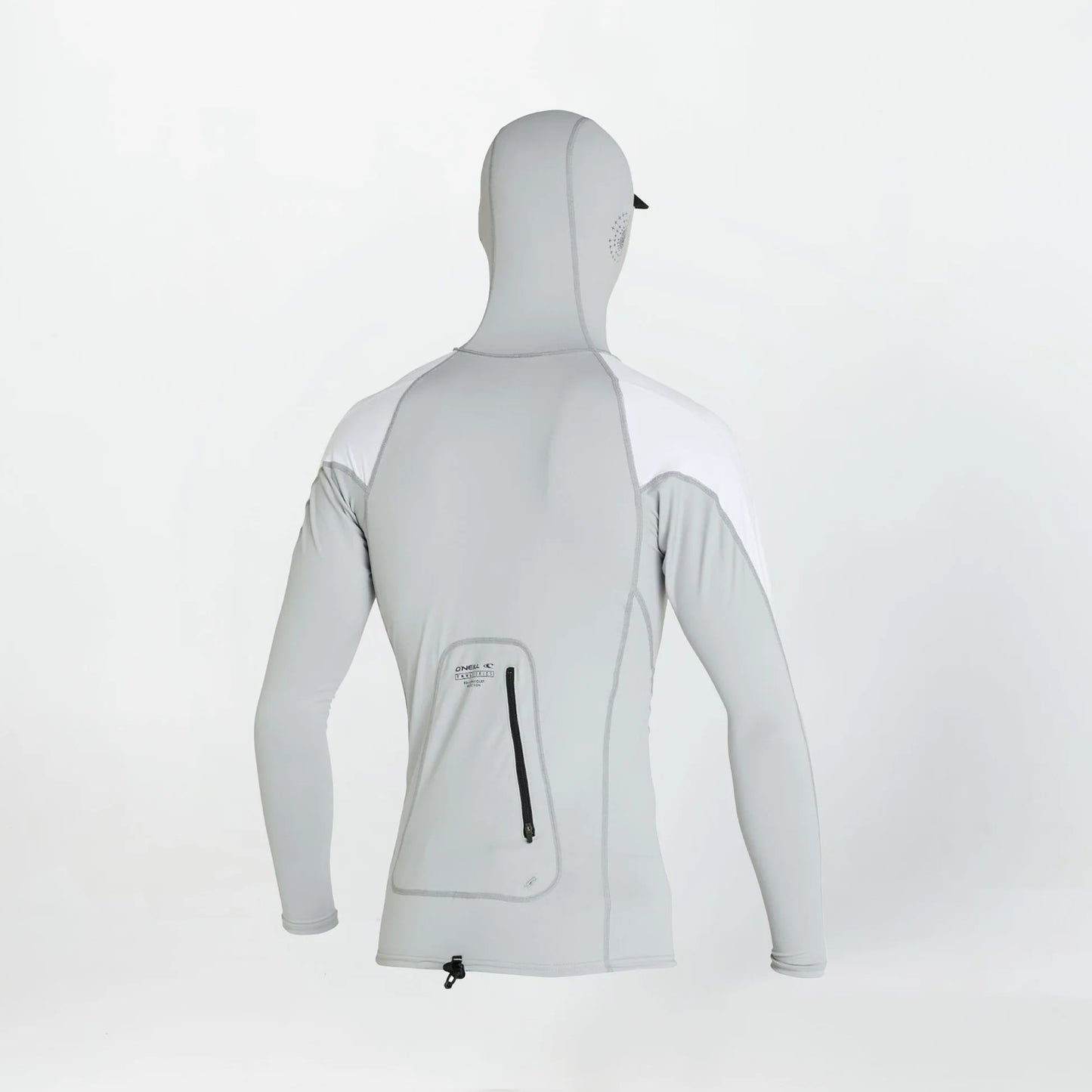 O'NEILL TRVLR LS HOODED RASH VEST - COOL GREY